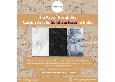 Elevate Your Interiors with Corian Acrylic Solid Surfaces in India