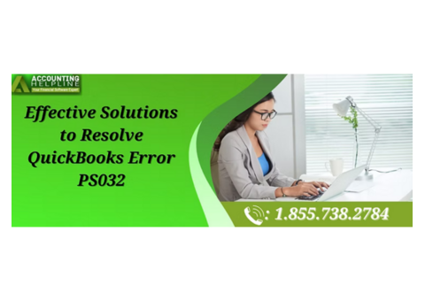 Step-by-Step Troubleshooting for QuickBooks Error PS032