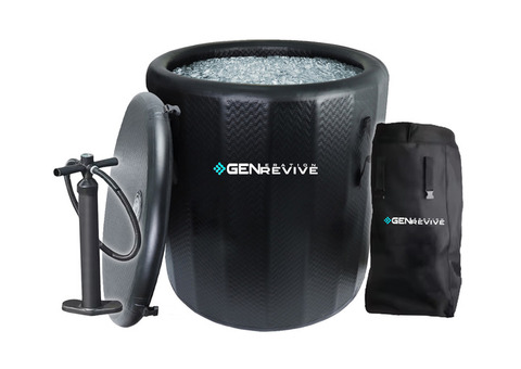 Hybrid Cold Plunge Barrel for 2 People with Built-In Chiller