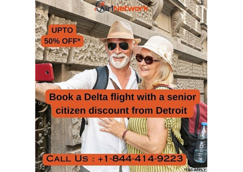 Book a Delta flight with a senior citizen discount from Detroit