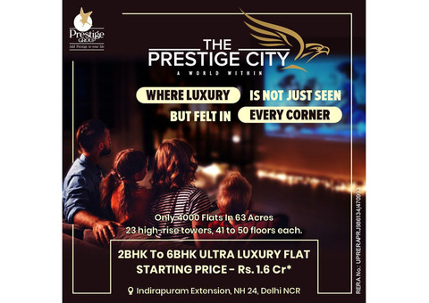 2 BHK Apartment in Indirapuram Extension - The Prestige City