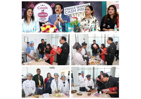 Dr. Sandeep Marwah Inaugurates Chef Competition at AAFT School