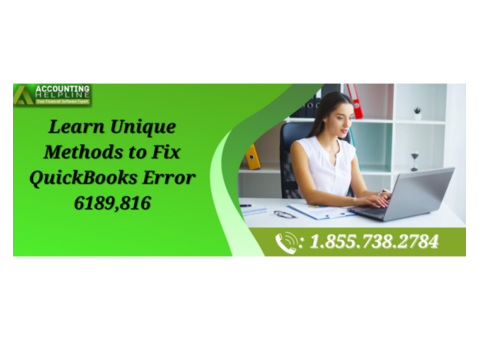 Effortless Fixes For QuickBooks Error 6189,816