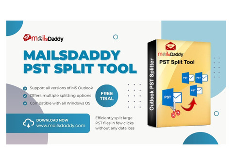 Quickly split PST files with MailsDaddy PST Splitter