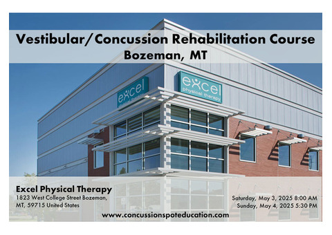 Vestibular/Concussion Rehabilitation Course in Bozeman, MT