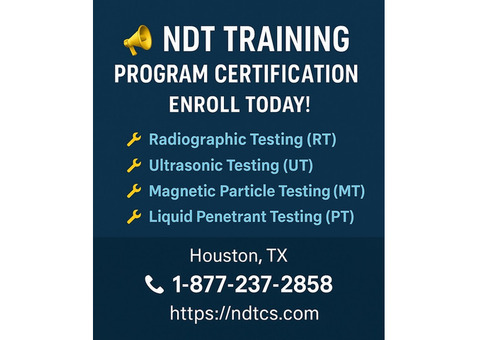 NDT Training Program Certification: Enroll Today!