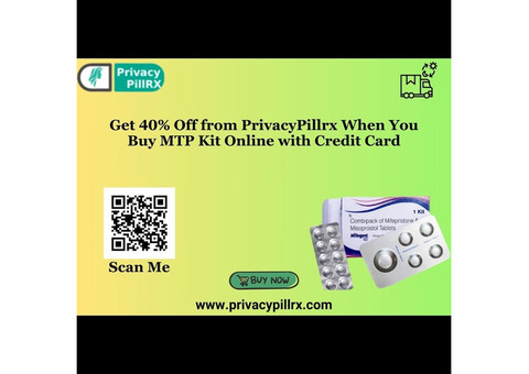 Get 40% Off, Buy MTP Kit Online with Credit Card