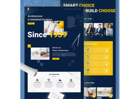 Architecture Design Website Landing Page