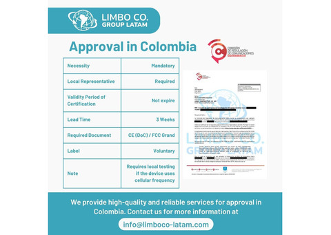 Type Approval in Colombia