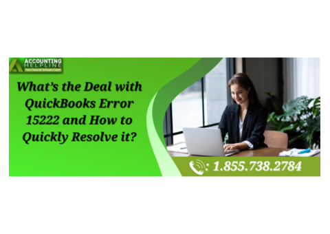 An Easy Method To Resolve QuickBooks Error 15222