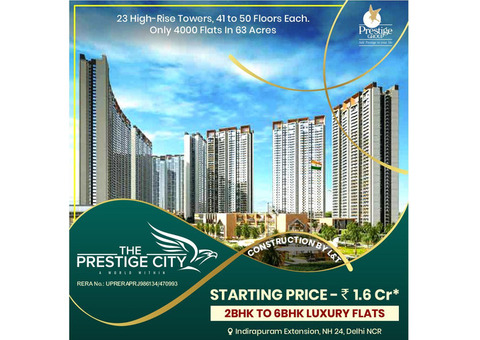2 BHK to 6 BHK Apartment in NH24 Ghaizabad - The Prestige City