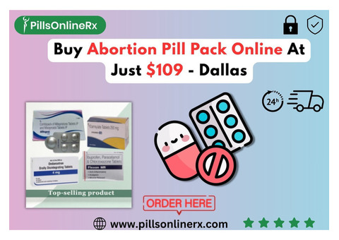 Buy Abortion Pill Pack Online At Just $109 - Dallas