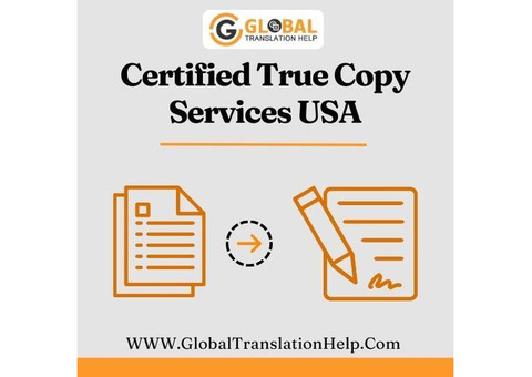 Certified True Copy Services - Global Translation Help