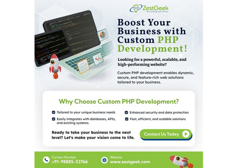 Top PHP Web Development Services | Zestgeek Solutions