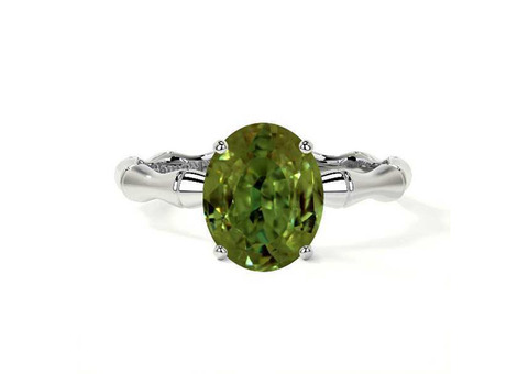 Online Luxury Natural Alexandrite Wedding Rings