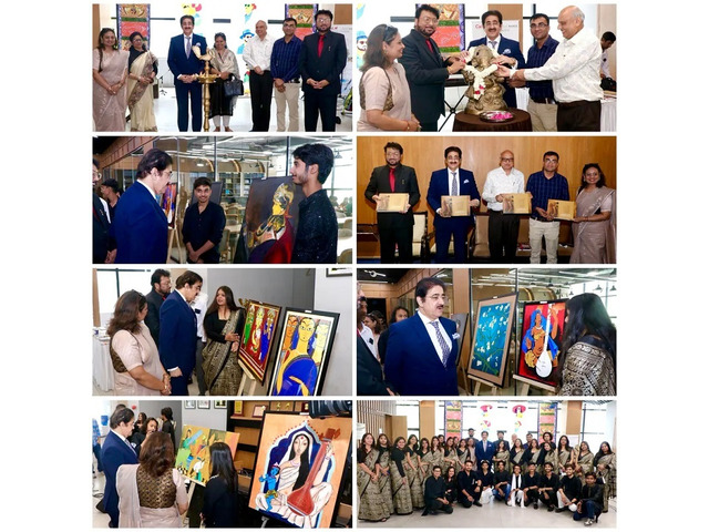 World Art Day Celebrated with Grand Exhibition and Book Launch at AAFT World Art Day Celebrated with Grand Exhibition and Book Launch at AAFT