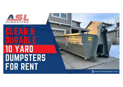 Fast Delivery on 10 Yard Roll-Off Dumpster | ASL Dumpsters