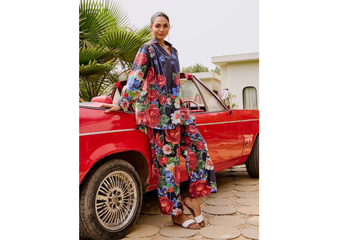 Buy Elegant Embroidered Two-Piece Cotton Coord Set for Women