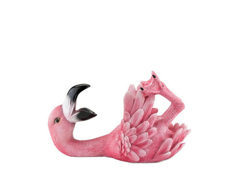 Polyresin Flirty Flamingo Bottle Holder by True | BistroToRestro