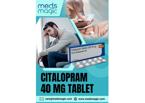 Buy Citalopram 40 Mg Tablet Online - Meds Magic