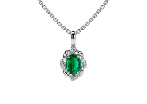 Emerald Pendants 0.57cttw