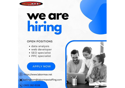 Hiring Now in Bellingham, WA – Recruitment Services for All Industries