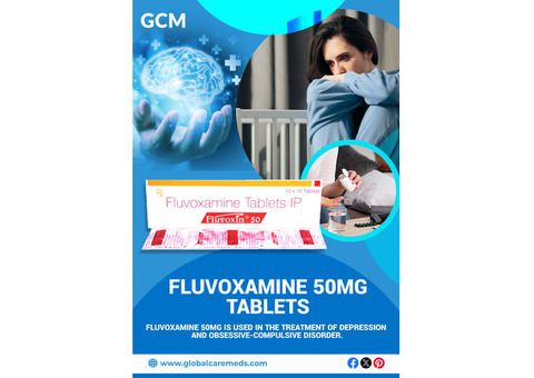 Fluvoxamine 50 Mg Tablet Online - Fast Relief for OCD & Depression