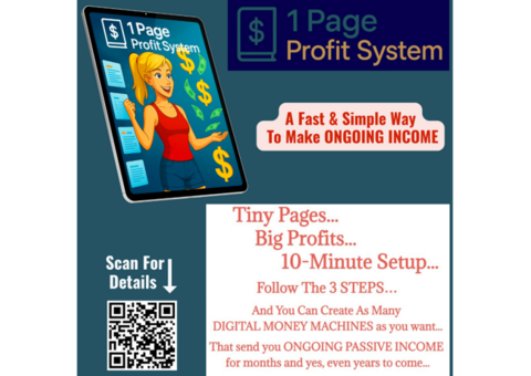 1-Page Profit System- A Fast And Simple Way To Make Ongoing Income