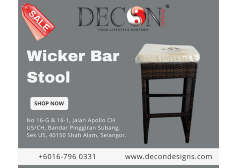 Upgrade Your Space with the Perfect Wicker Bar Stool