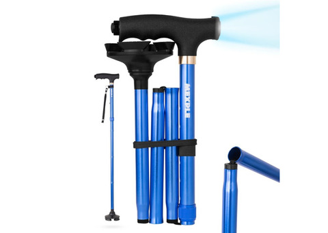 Mexple Walking Sticks for Seniors – Foldable & Four-Leg Options