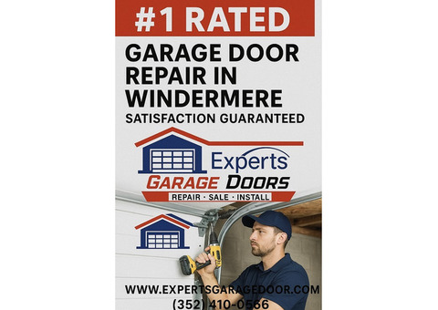 #1 Rated Garage Door Repair in Windermere – Satisfaction Guaranteed