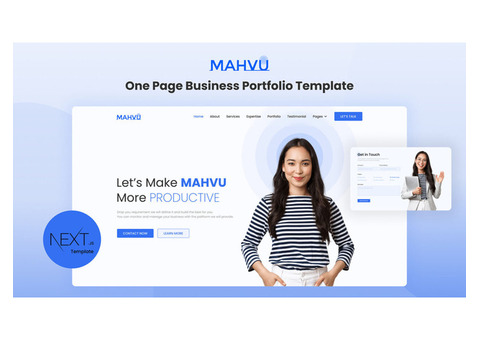 Mahvu – Next.Js Business Portfolio Template for Modern Agencies