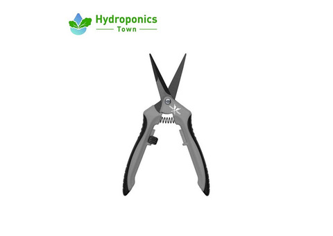 Piranha Pruner Trimming Scissors - Grey Handle, Curved Blade