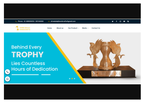 Shop Silver Trophies Online in Delhi NCR from Shree Balaji Handicrafts