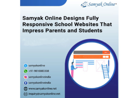 Samyak Online Designs Fully Responsive School Websites