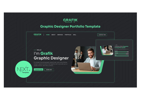 Showcase Your Design Talent with Grafik v3 Next.js Portfolio Template