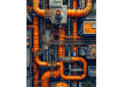 Complex Industrial Roof Plumbing