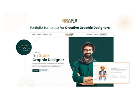 Launch Your Creative Portfolio with Grafik v2 – Nextjs Template