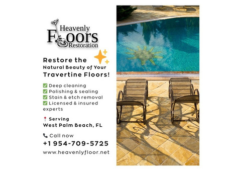Travertine Tile Repair in West Palm Beach, FL