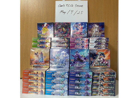 All types of pokemon cards available