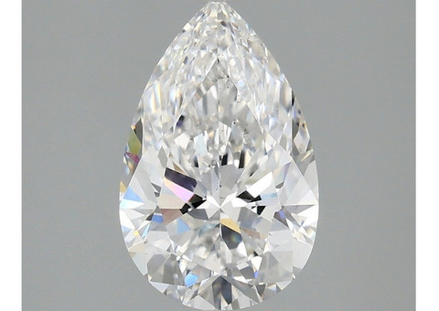 Our Pear Cut Lab Created Diamond with IGI Certification