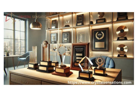 Personalized Premium Crystal Awards with Engraving for Excellence