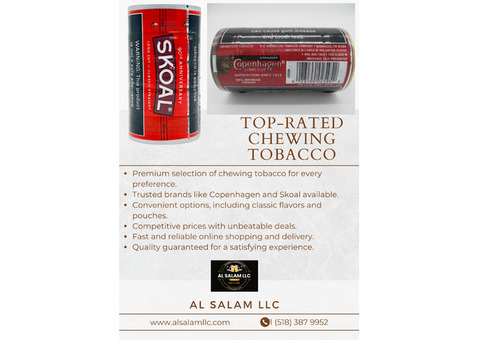 Buy Chewing Tobacco Online - Fresh, Fast, and Delivered to Your Door