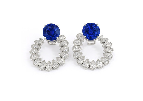 best Gemstone Earrings Blue Sapphire Real – Certified & Beautiful