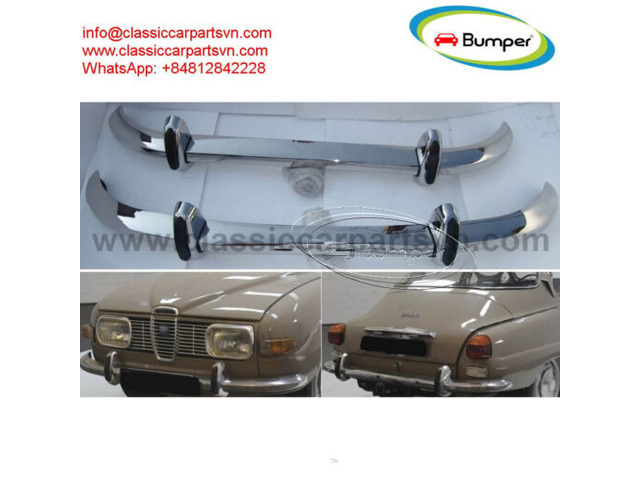Simca 1200S coupé Bertone (1967-1971) bumpers by stainless steel new Simca 1200S coupé Bertone (1967-1971) bumpers by stainless steel new