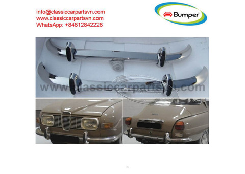 Simca 1200S coupé Bertone (1967-1971) bumpers by stainless steel new