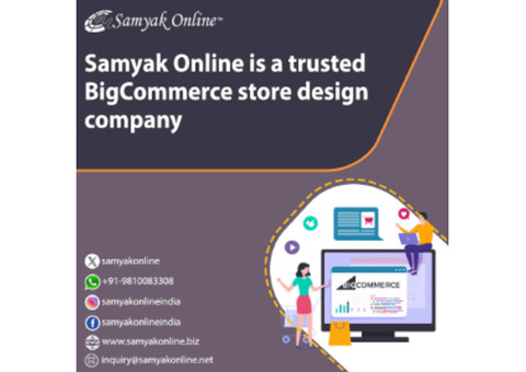 Samyak Online is a trusted BigCommerce store design company