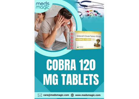Buy Cobra 120 MG Tablets Online - Meds Magic