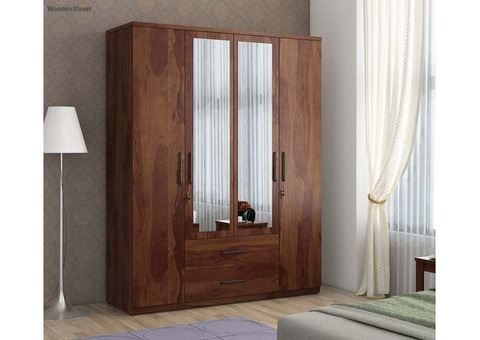 Organize in Style with WoodenStreet's Almirah with Mirror