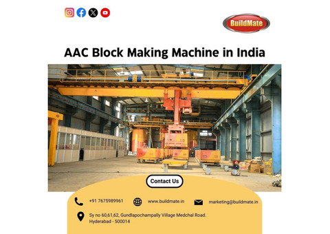 AAC Block Making Machine in India | +91 76759 89961 | Buildmate